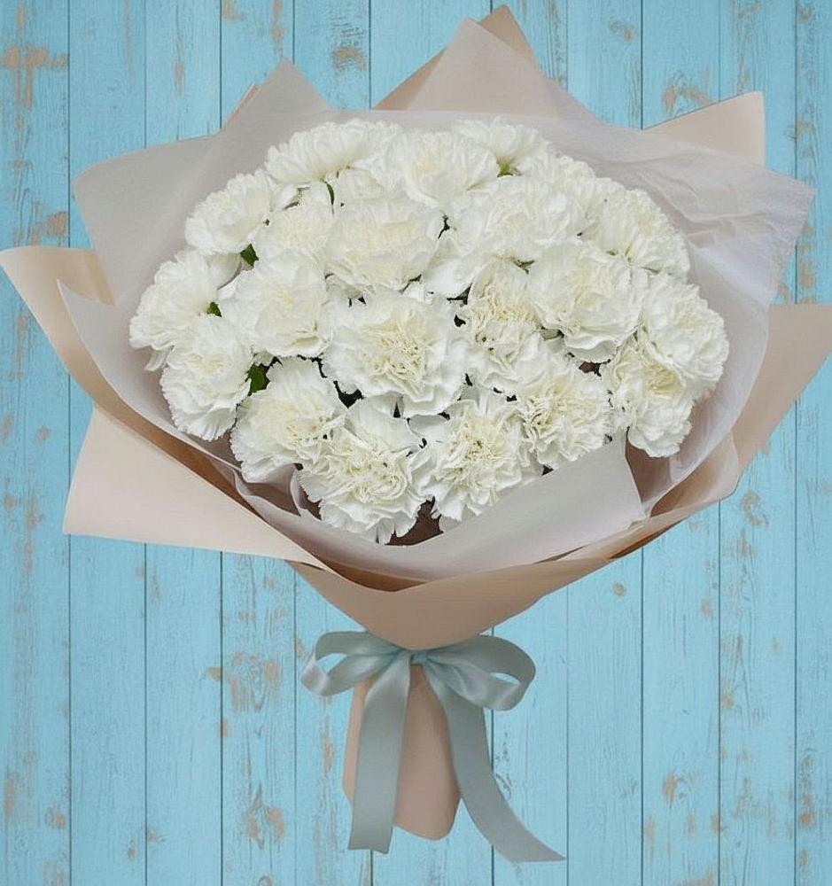 Букет цветов из: Гвоздики в Веселёво