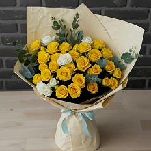 Букет цветов из:  Розы #REPLACE_PRED# Веселёво