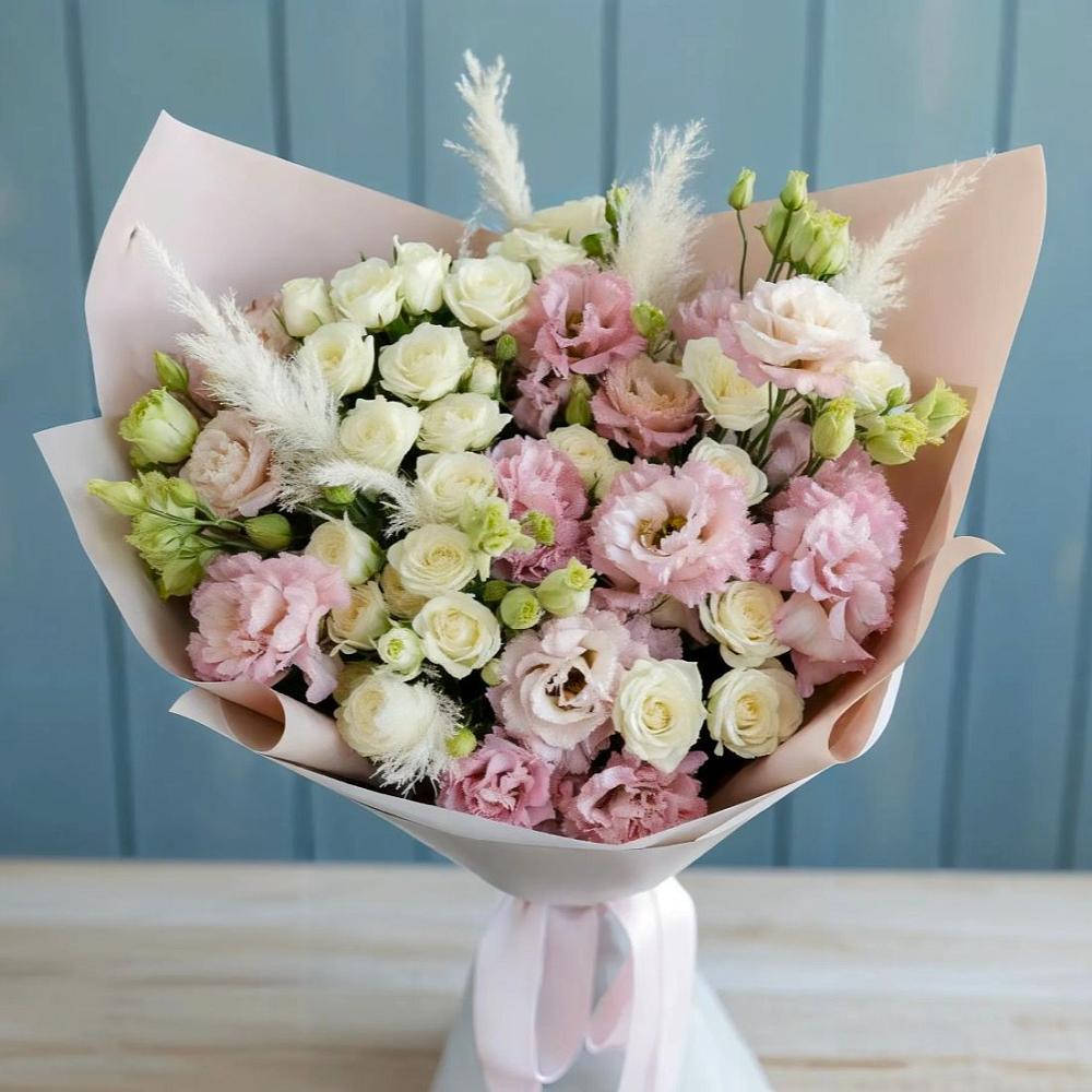 Букет цветов из: Альстромерии и Розы в Веселёво