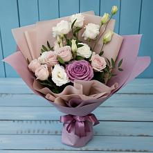 Букет цветов из:  Розы и Лизиантусы в Веселёво