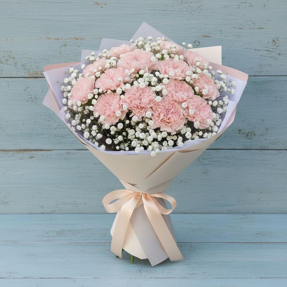 Букет цветов из: Гвоздики в Веселёво