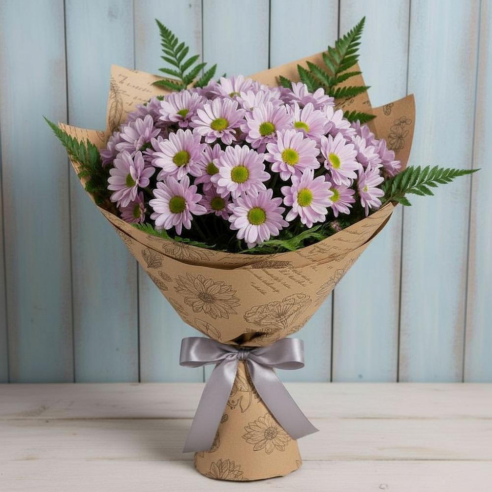 Букет цветов из: Хризантемы в Веселёво
