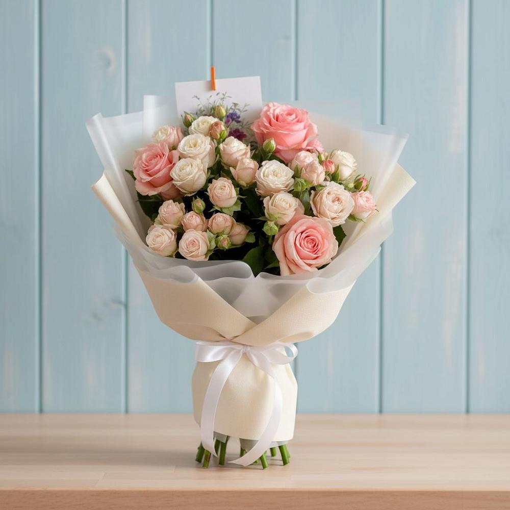 Букет цветов из: Розы в Веселёво