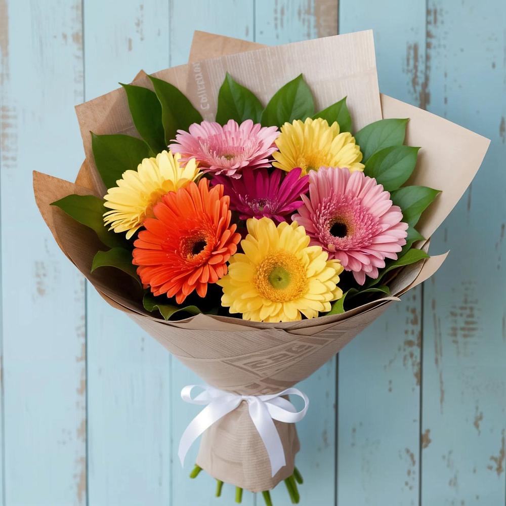 Букет цветов из: Герберы в Веселёво
