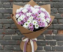 Букет цветов из:  Хризантемы #REPLACE_PRED# Веселёво