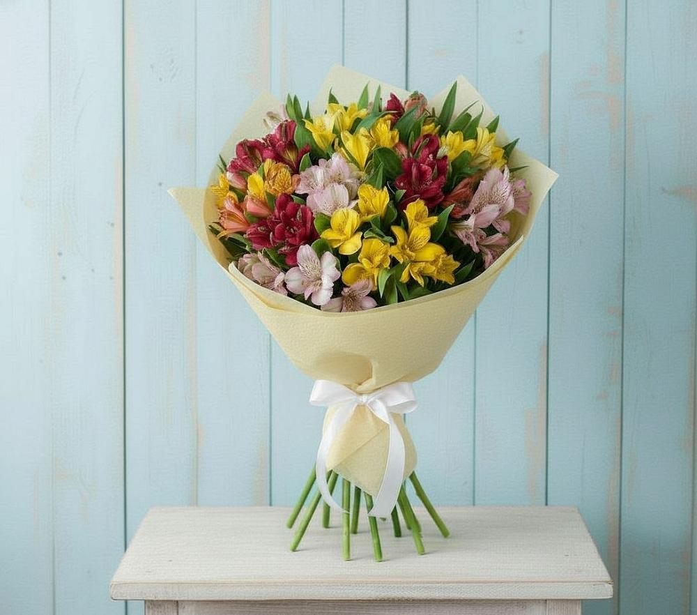 Букет цветов из: Альстромерии в Веселёво