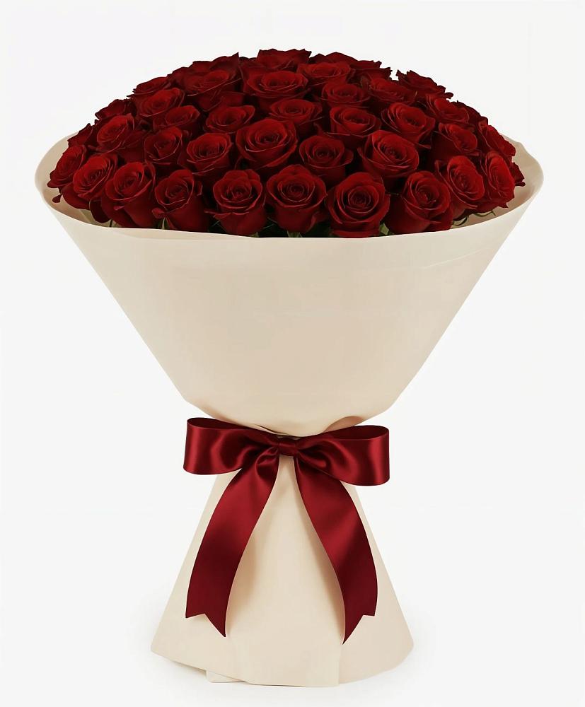 Букет 101 Бордовая роза Блэк Бакарра в Веселёво