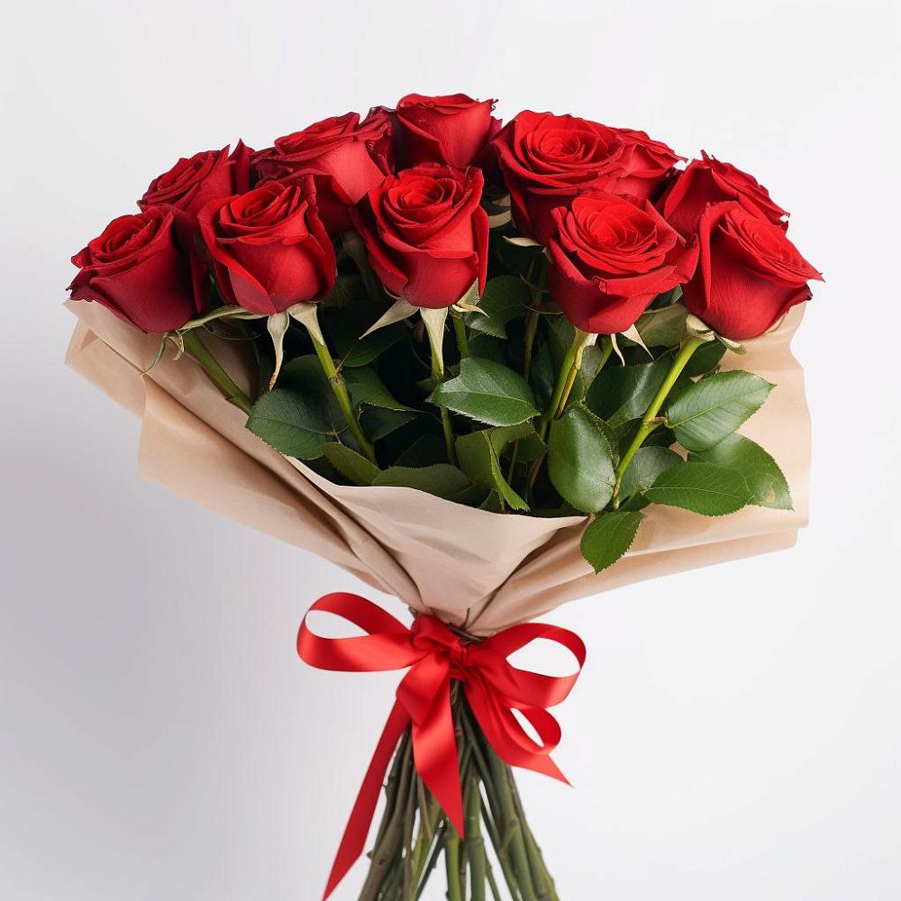 Букет 11 Красных роз Эдлесс Лав в Веселёво