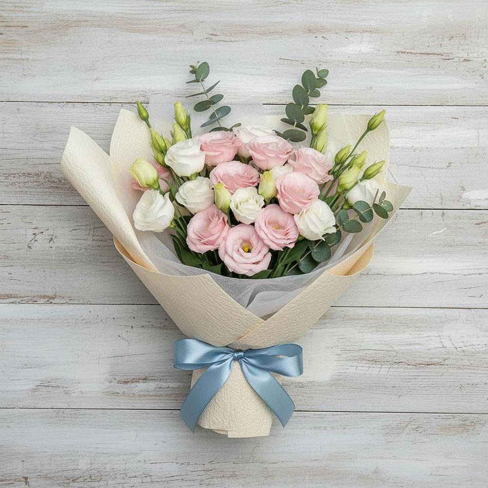 Букет цветов из: Лизиантусы в Веселёво